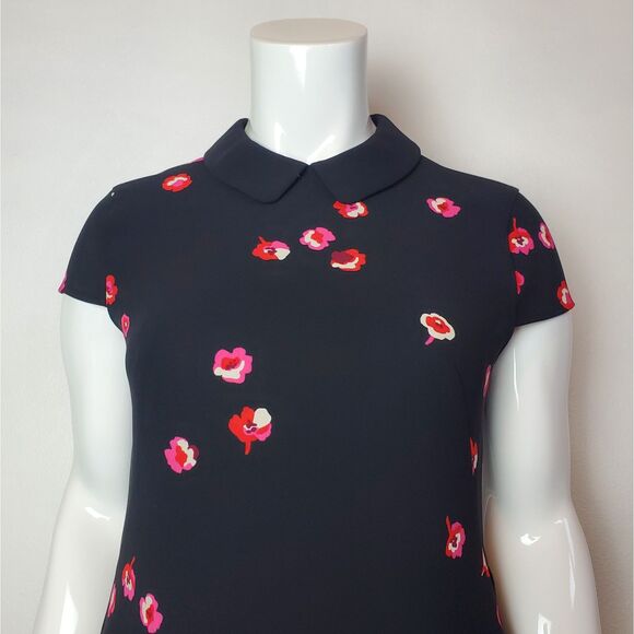 Kate Spade Black Pink Floral Mini Dress - Picture 5 of 9